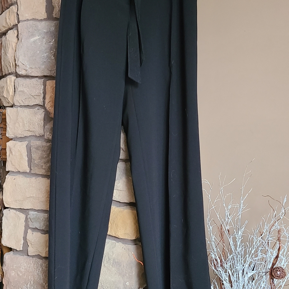 WHBM sz 10L black wide leg pants